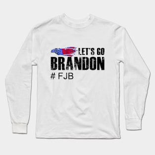 Let’s Go Brandon FJB Funny Chants Meme Retro Design Long Sleeve T-Shirt